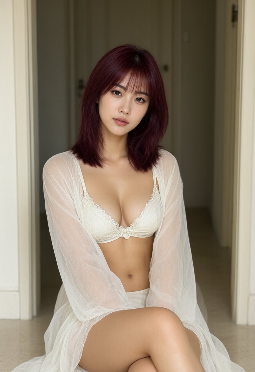 旧街巷中独自前行的身影